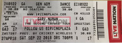 New York Irving Plaza Ticket 2018